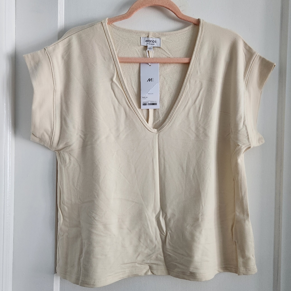 BNWT Monos Sevilla Cream Top